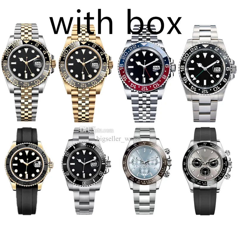 Men'S Luxury Automatic Watch Mechanical Watch 40Mm 904L Stainless Steel Swimming Designer Watch Classic Sapphire Luminous Watch Business Leisure Montre De Luxe